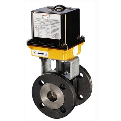 Купить шаровый кран двухходовой чугун Dn15-200 Pn16 с электроприводом ...